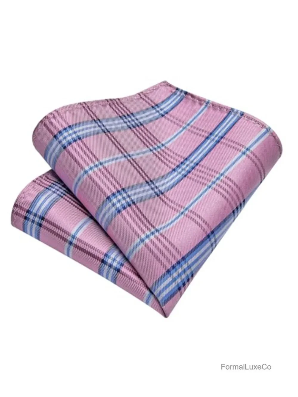 Men's Silk Tie Set with Pocket Square Cufflinks Lapel Pin Gift Box